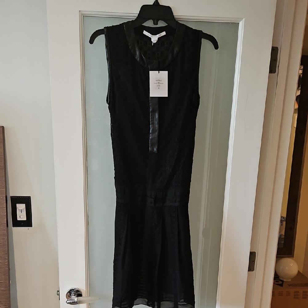 Diane Von Furstenberg Black Mini Dress